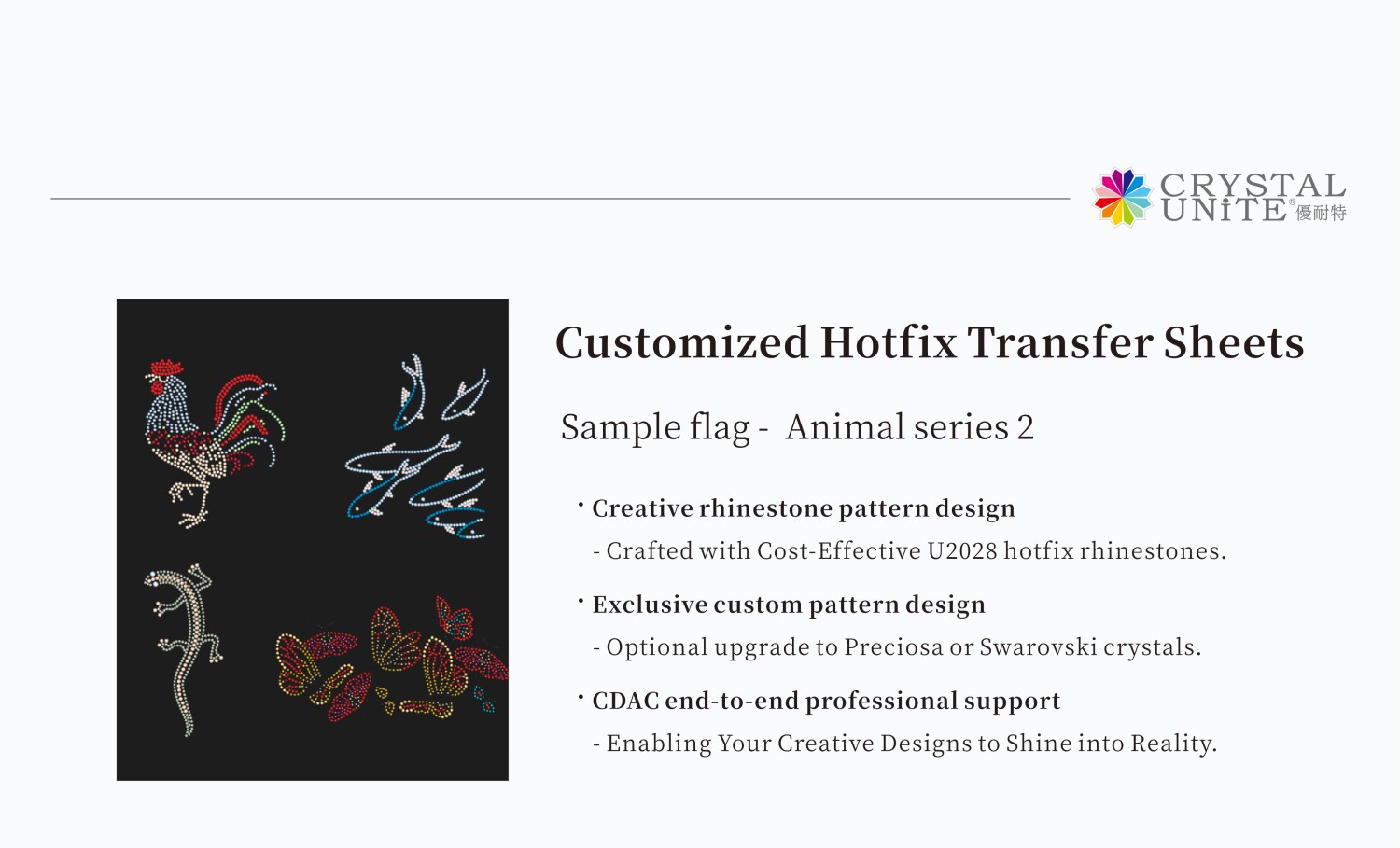 Rhinestone Transfer Templates Solution for B2B