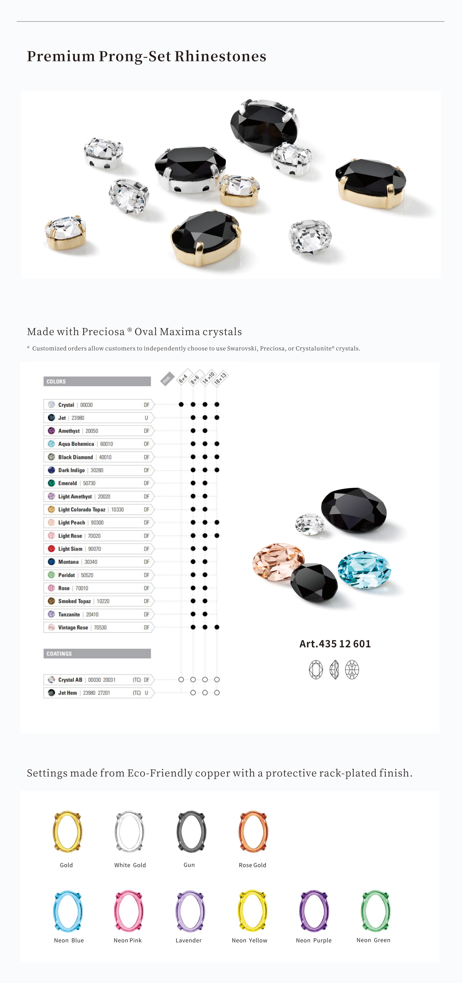 Prong Setting Rhinestones - quality advantage