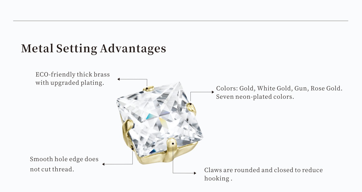 Prong Set Rhinestones - settings analysis