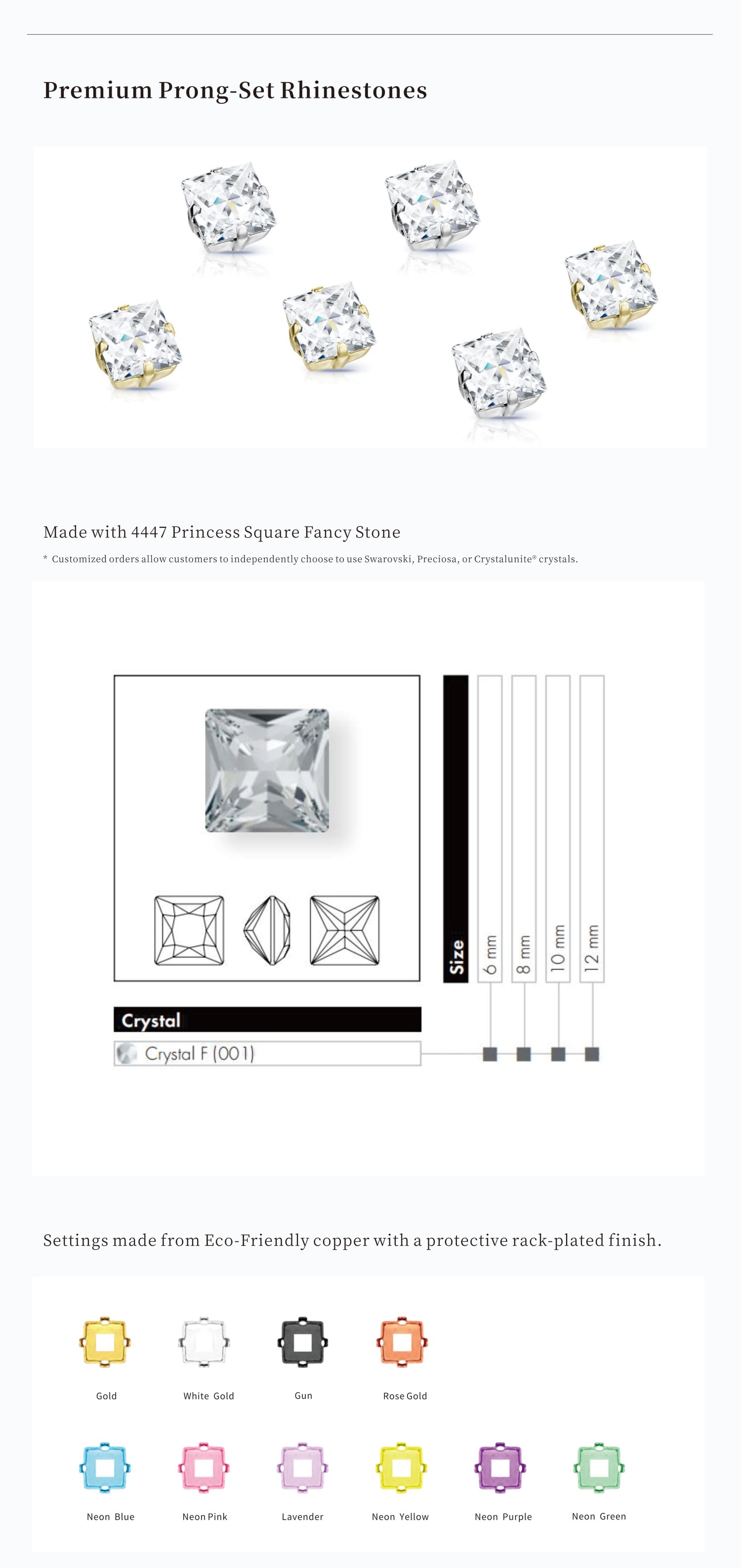 Prong Set Rhinestones - quality advantage