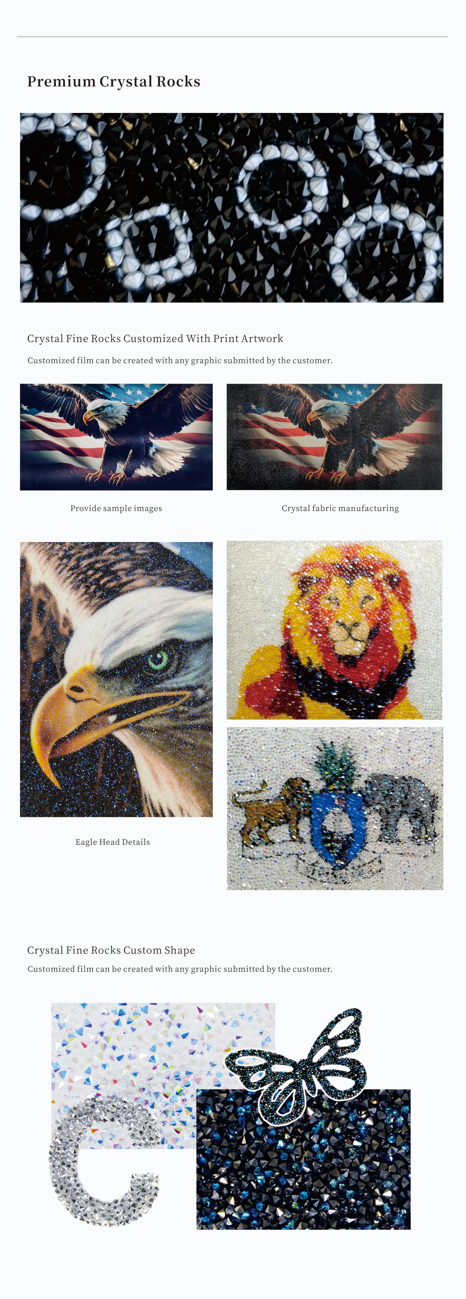 Crystal Sheets Application Case Studies