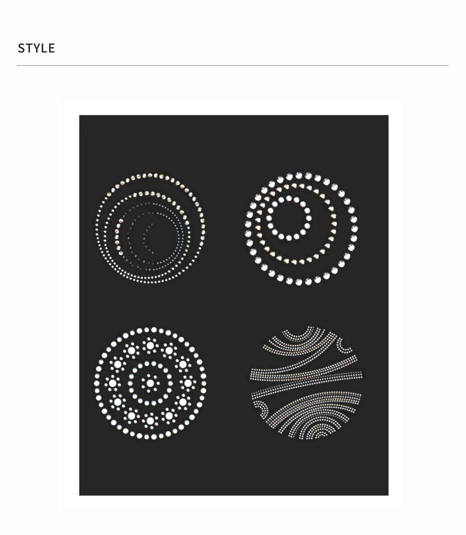 Custom rhinestone designs