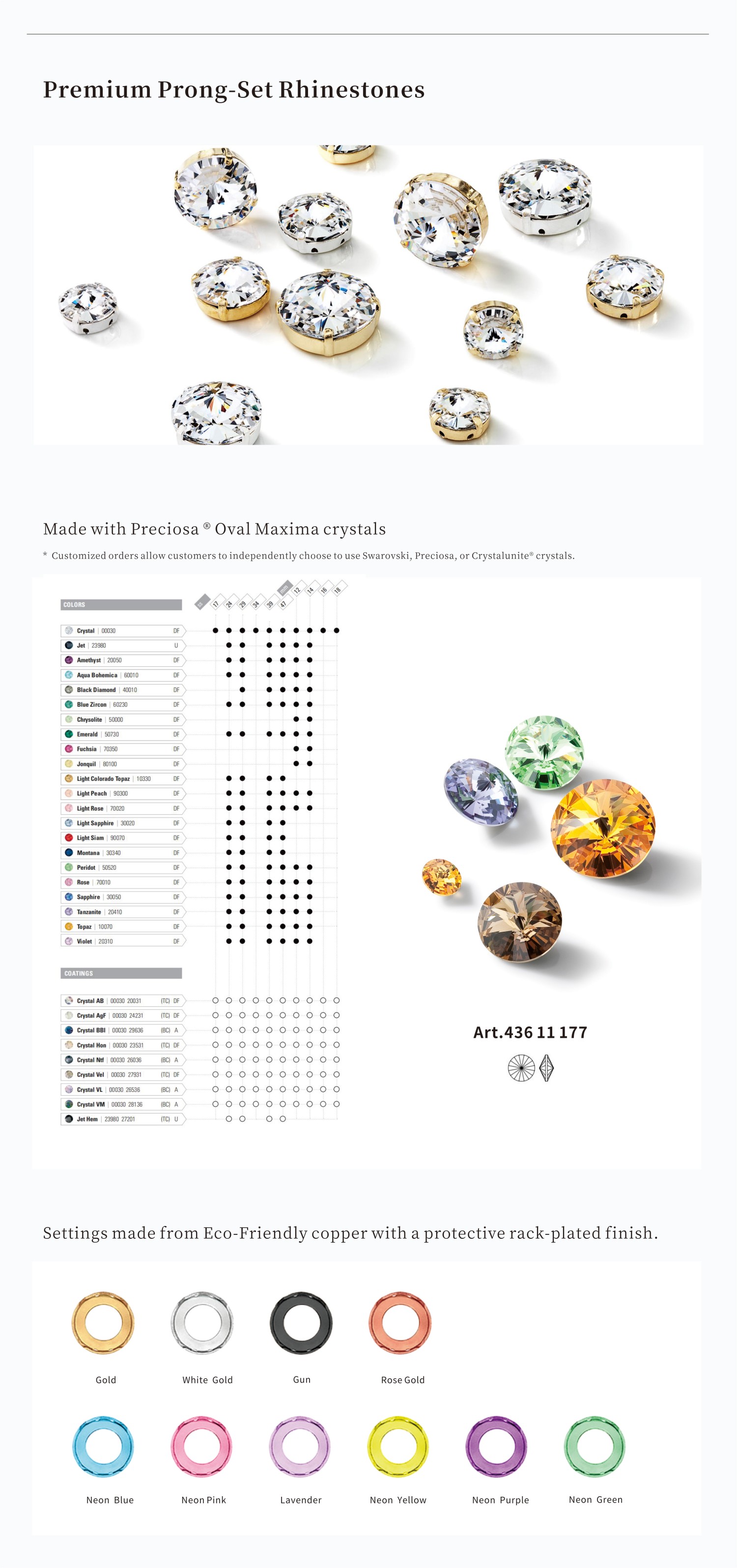 Claw Setting Rhinestones - quality advantage