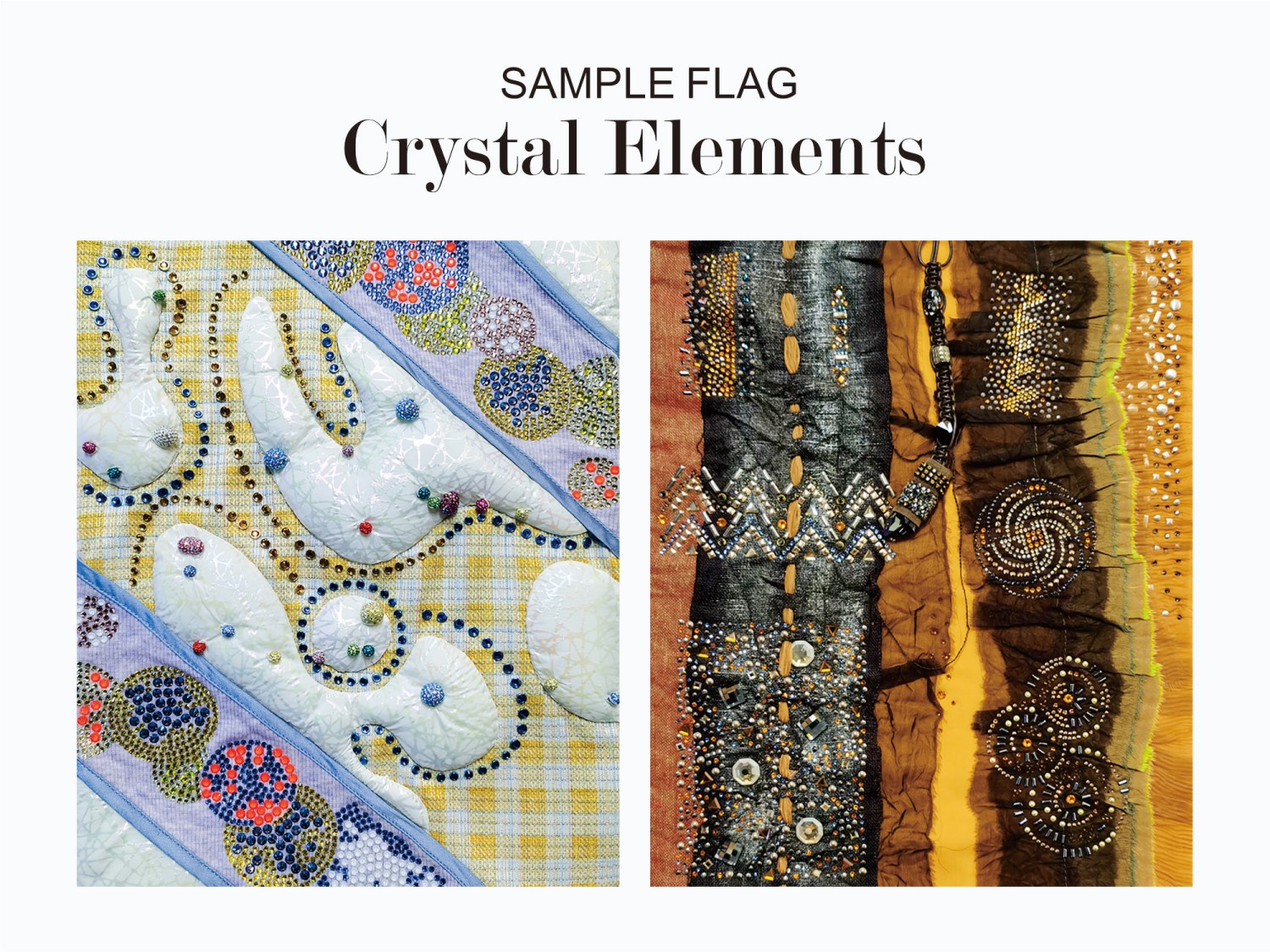Sample Flag - Crystal Elements, Customized Crystal Elements and Applications