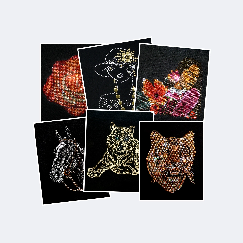 The process of assembling loose hotfix rhinestones into creative patterns and heat-transferring them onto fabrics may present technical hurdles. CDAC delivers end-to-end solutions spanning design, material allocation, prototyping to mass production. We have successfully served multiple international high-end fashion brands.