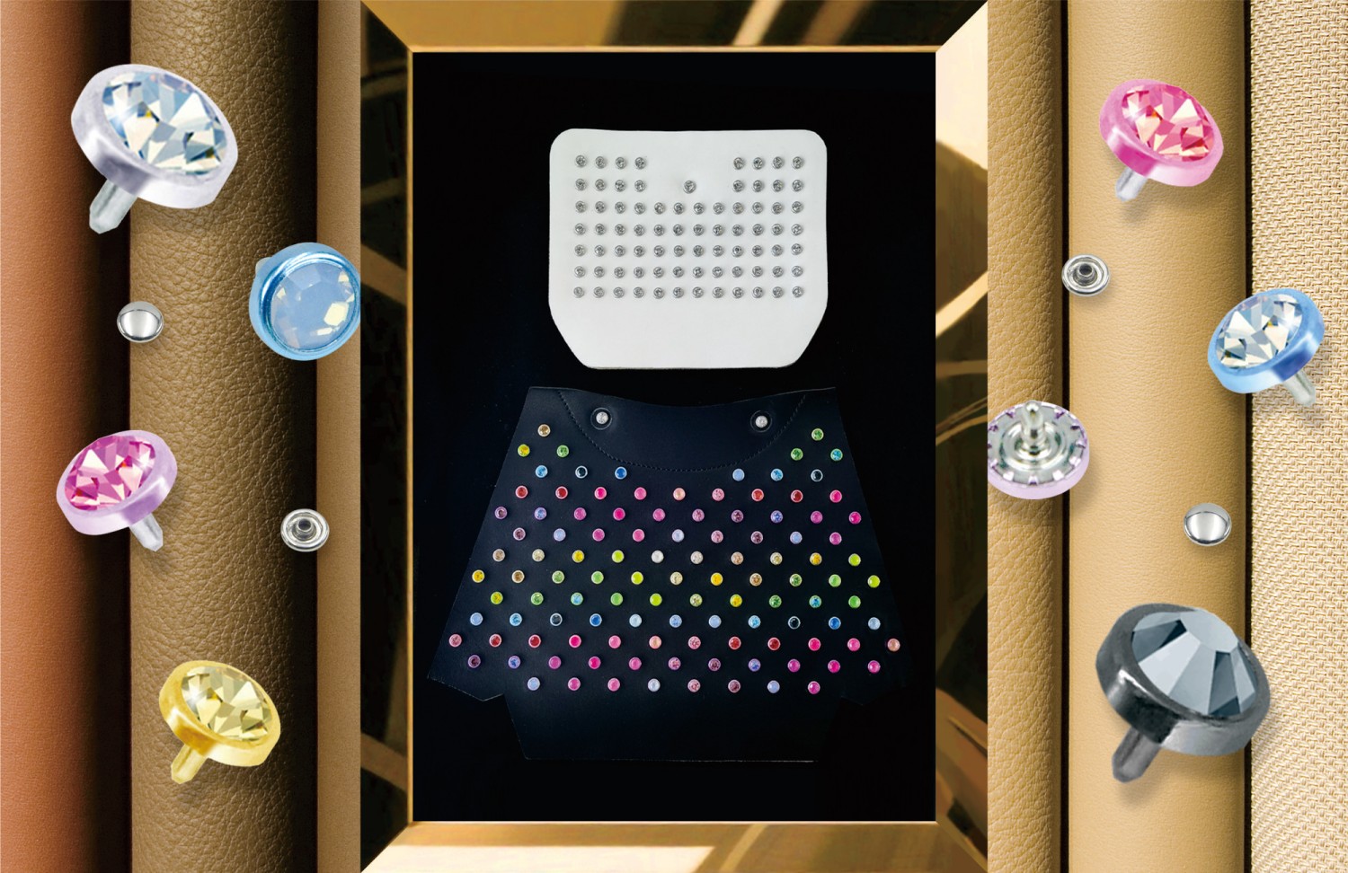 Custom Rhinestone Rivets