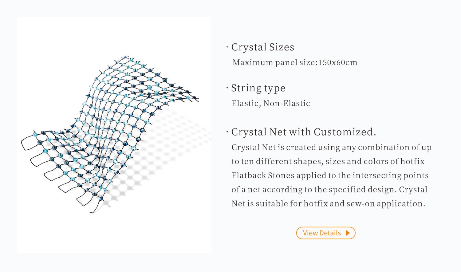 Crystal Net- Elastic