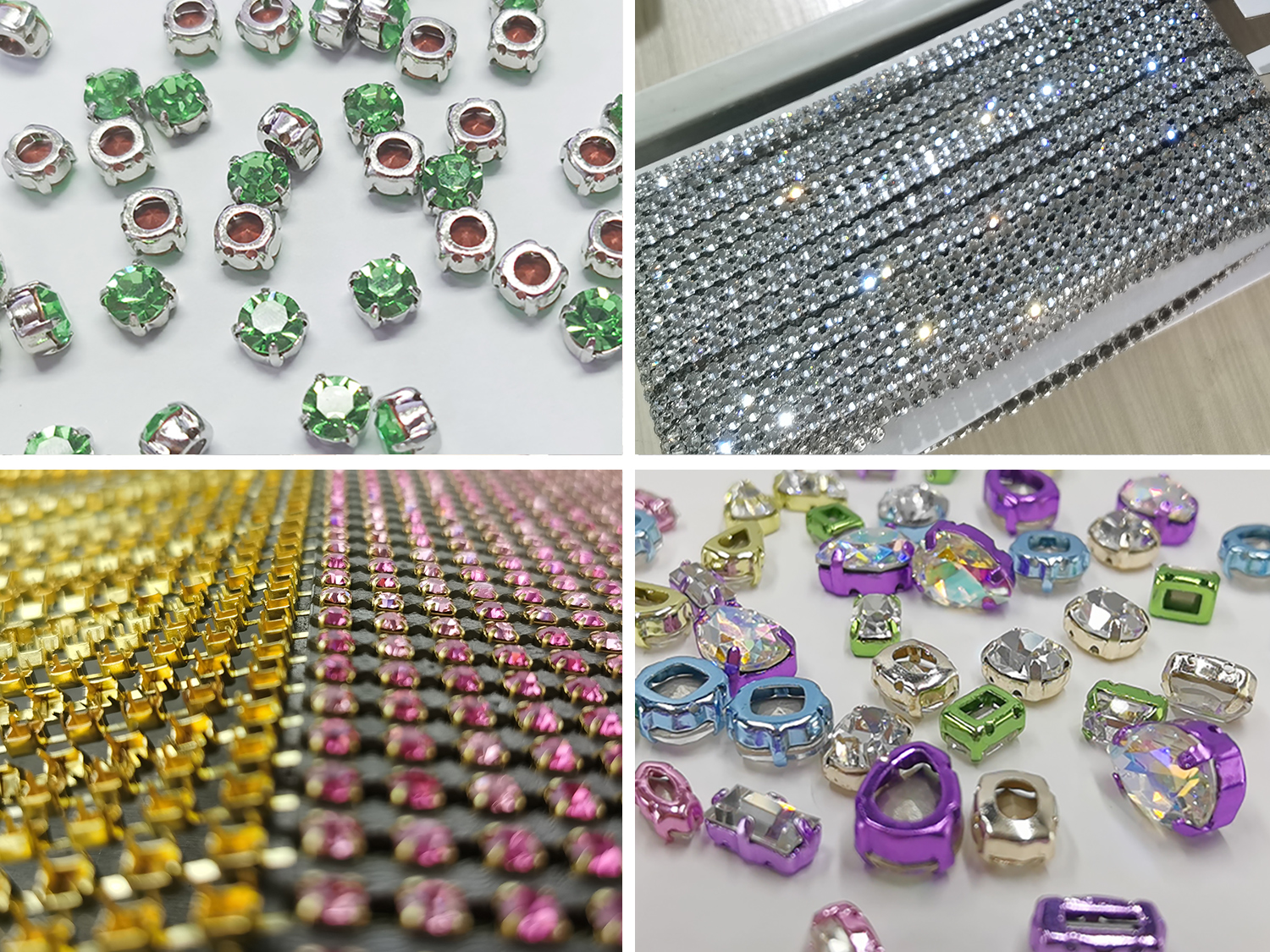 Rhinestone With Metal Setting