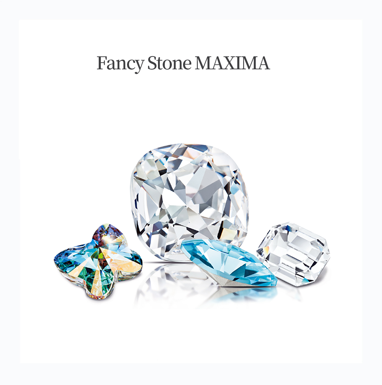 PRECIOSA Fancy Stones MAXIMA collection - European quality crystal in various shapes