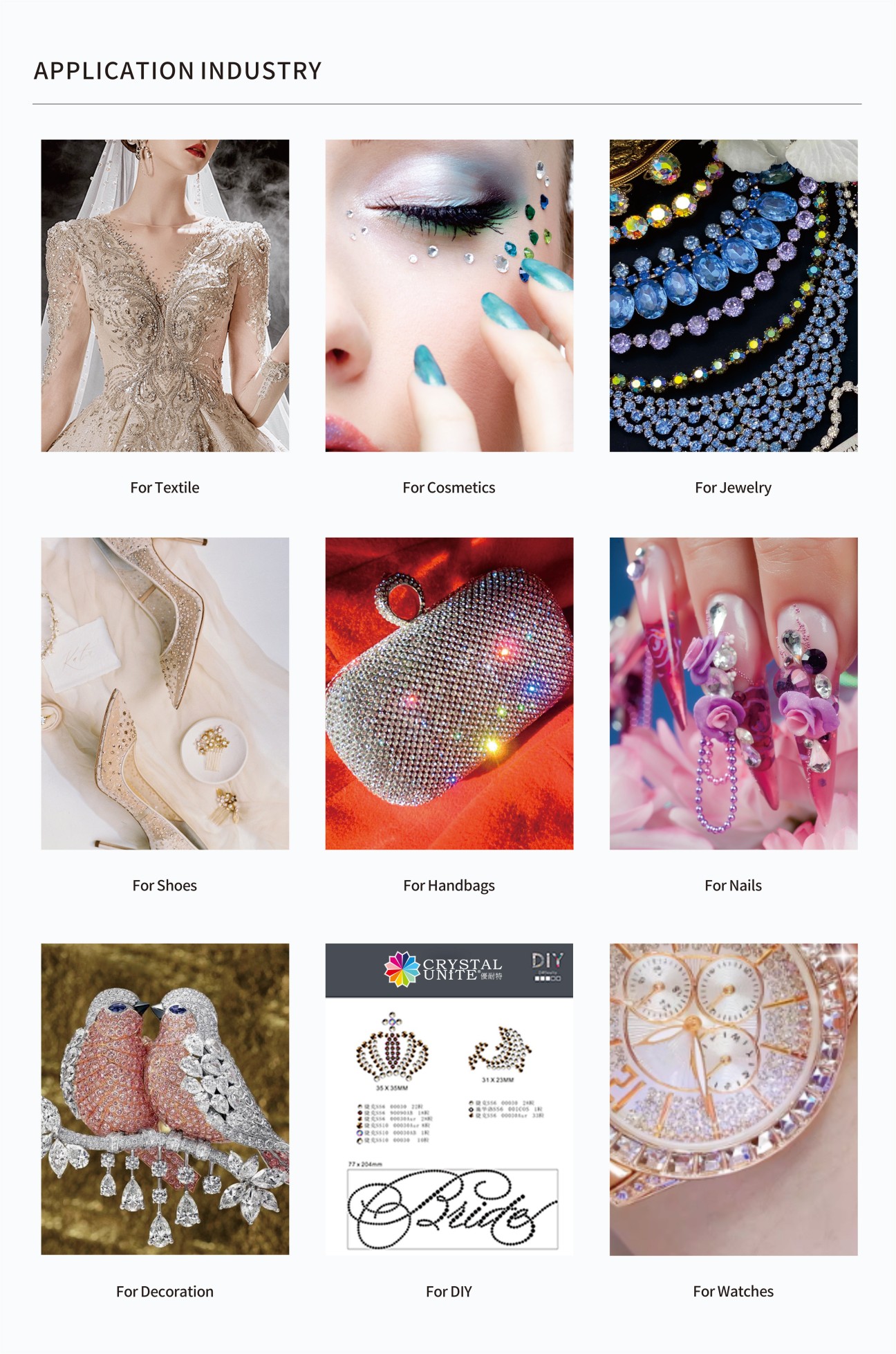 Fancy Hotfix Rhinestones Application