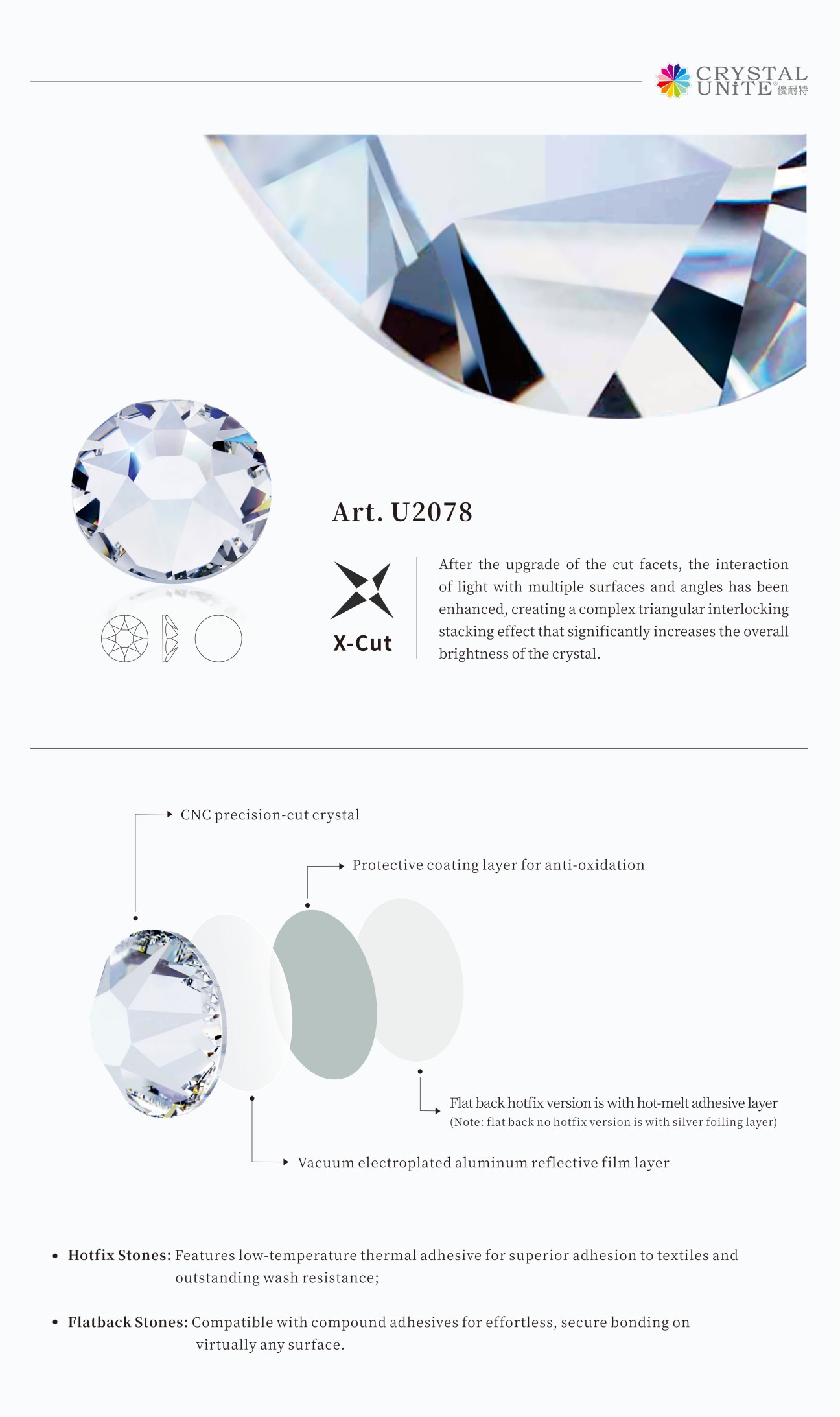 U2078 Hotfix Rhinestone