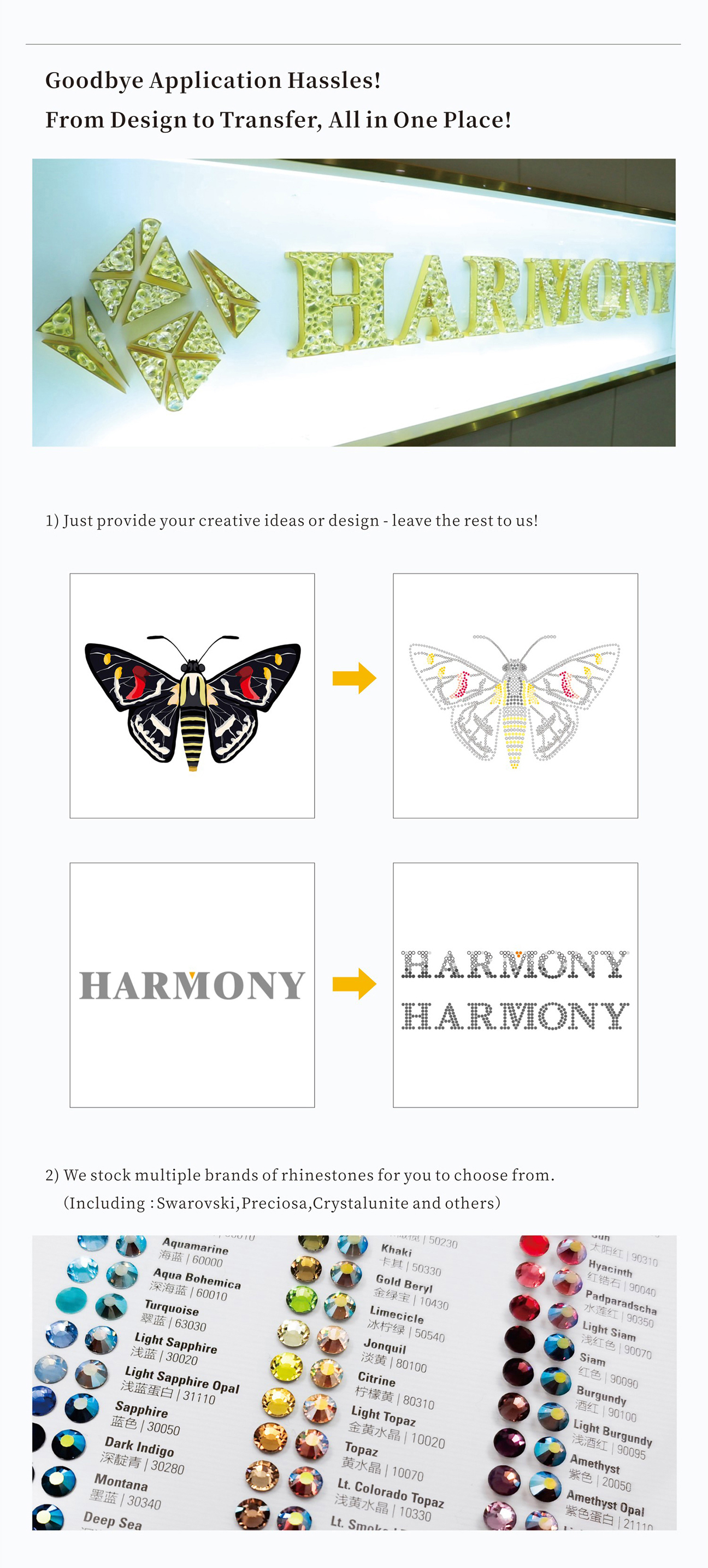 Hotfix Rhinestone Patterns A 