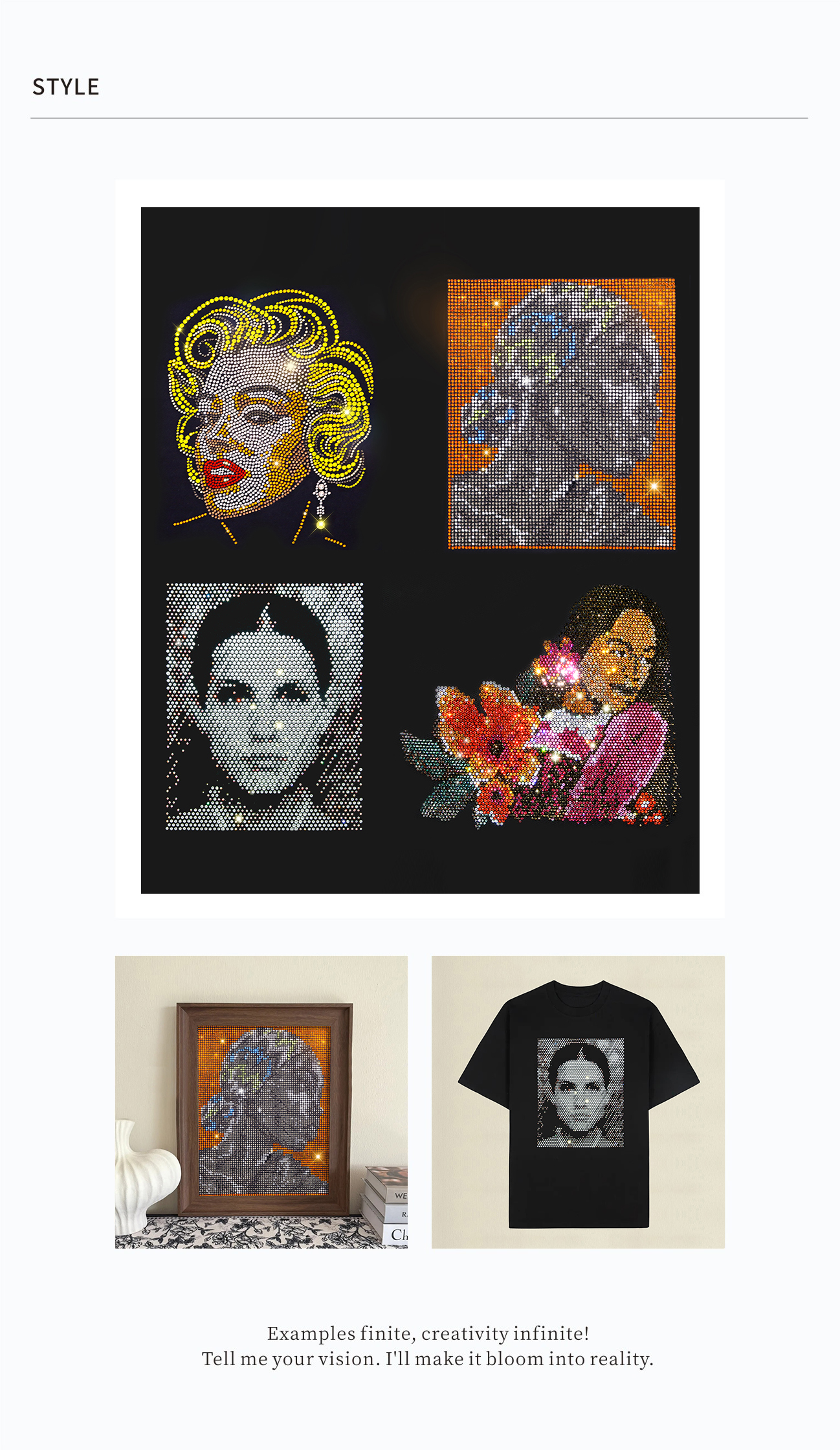 Custom Rhinestone Pattern Designs B