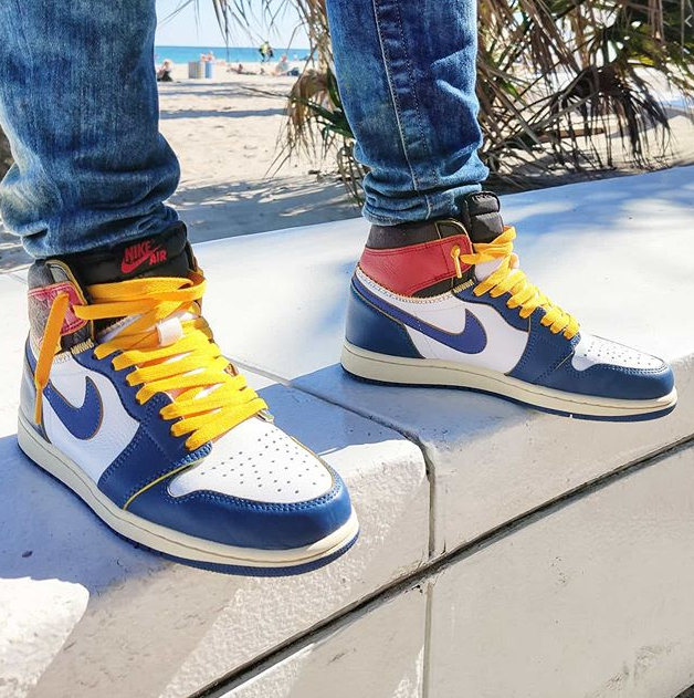 Jordan 1 Retro High Union Los Angeles Blue Toe