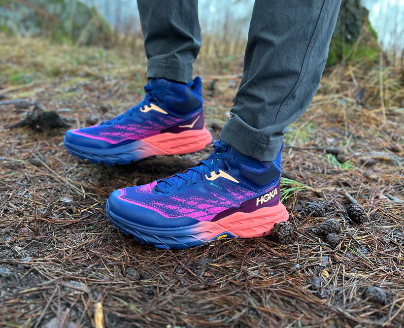 Hoka W SPEEDGOAT 5 MID GTX Bellwether Blue / Camellia