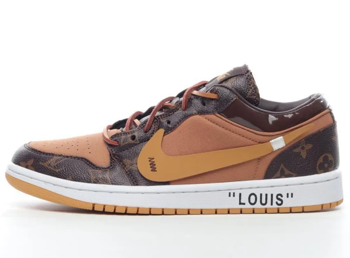 Air Jordan 1 Retro Low x Louis Vuitton (Custom) Sneaker
