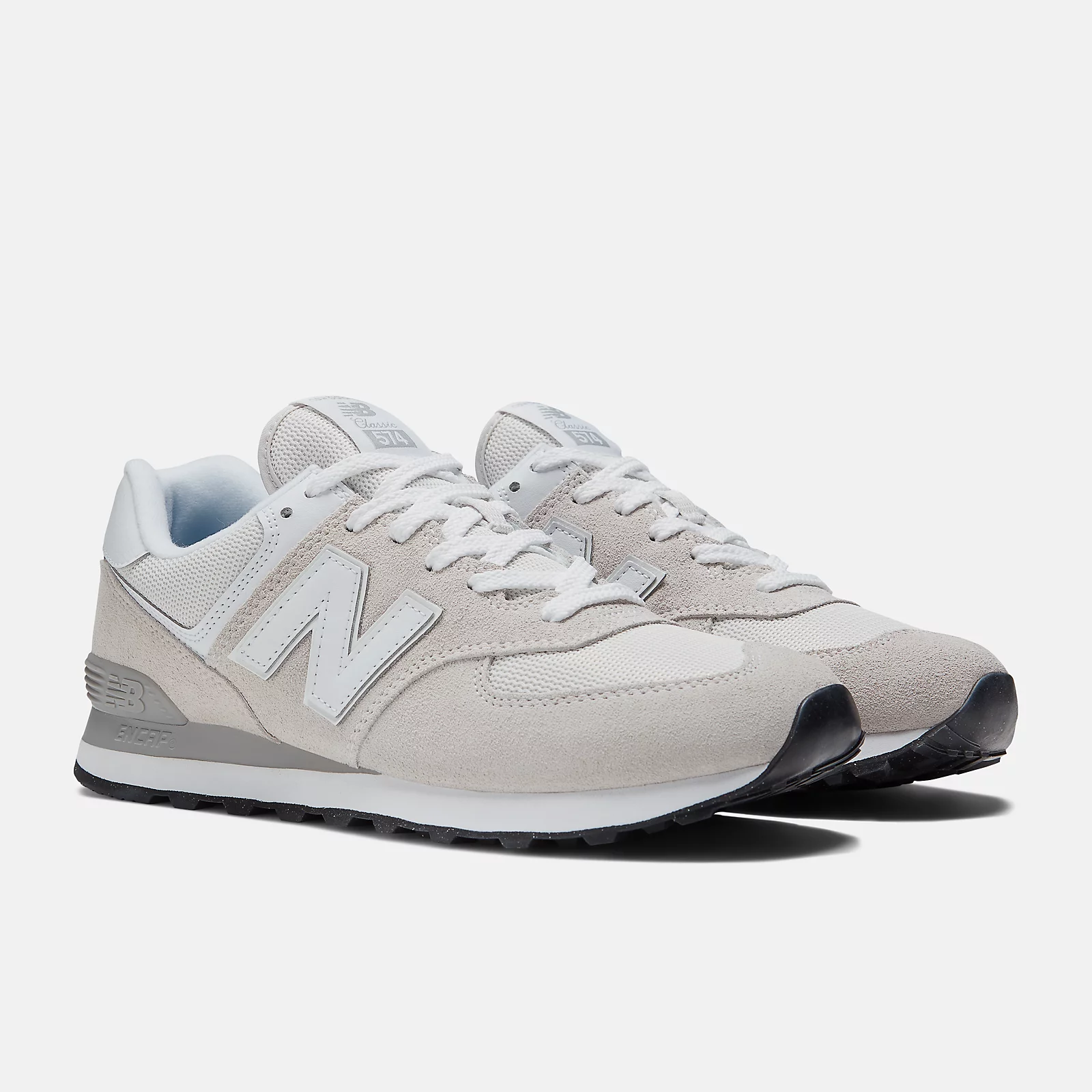 New Balance 574 Running Sneakers -  Men's/Women's-Nimbus Cloud with White