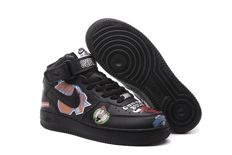Air Force 1 Mid Supreme NBA Black