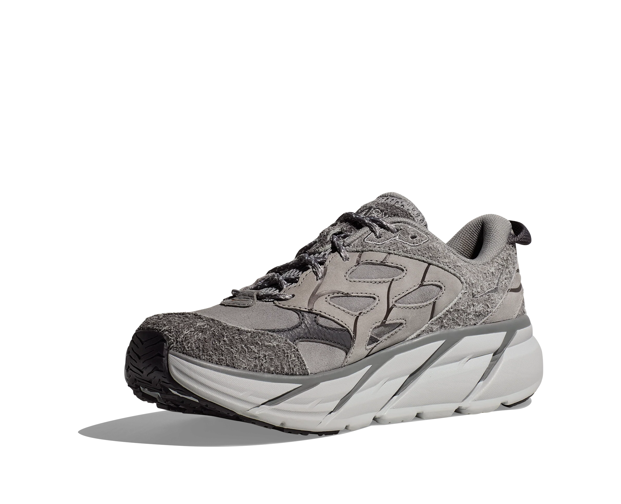 Hoka U CLIFTON L SUEDE TP Galactic Grey / Satellite Grey