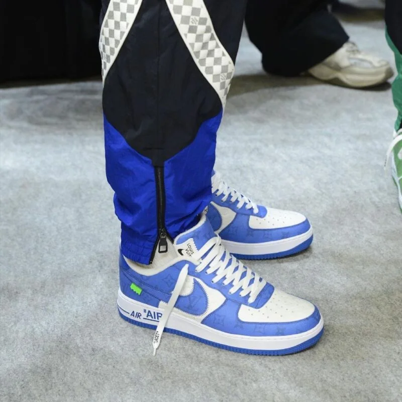 Louis Vuitton Nike Air Force 1 Low By Virgil Abloh White Royal