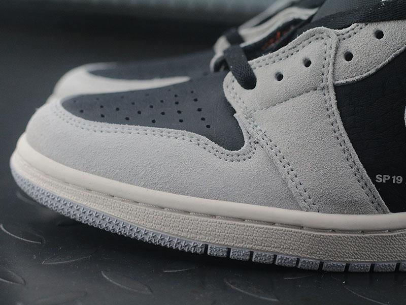 Jordan 1 Retro High Neutral Grey Hyper Crimson