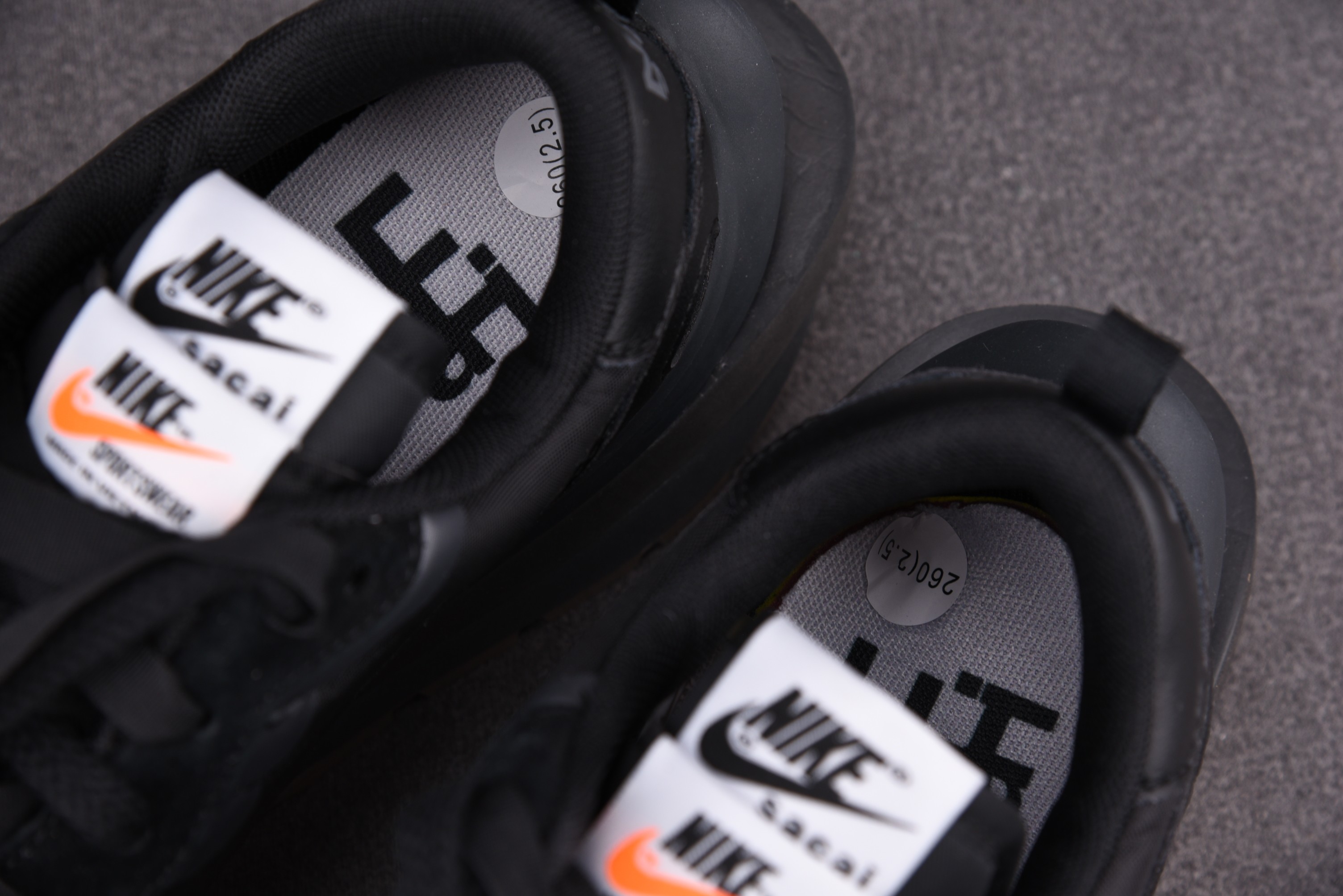 Sacai x VaporWaffle Black Gum