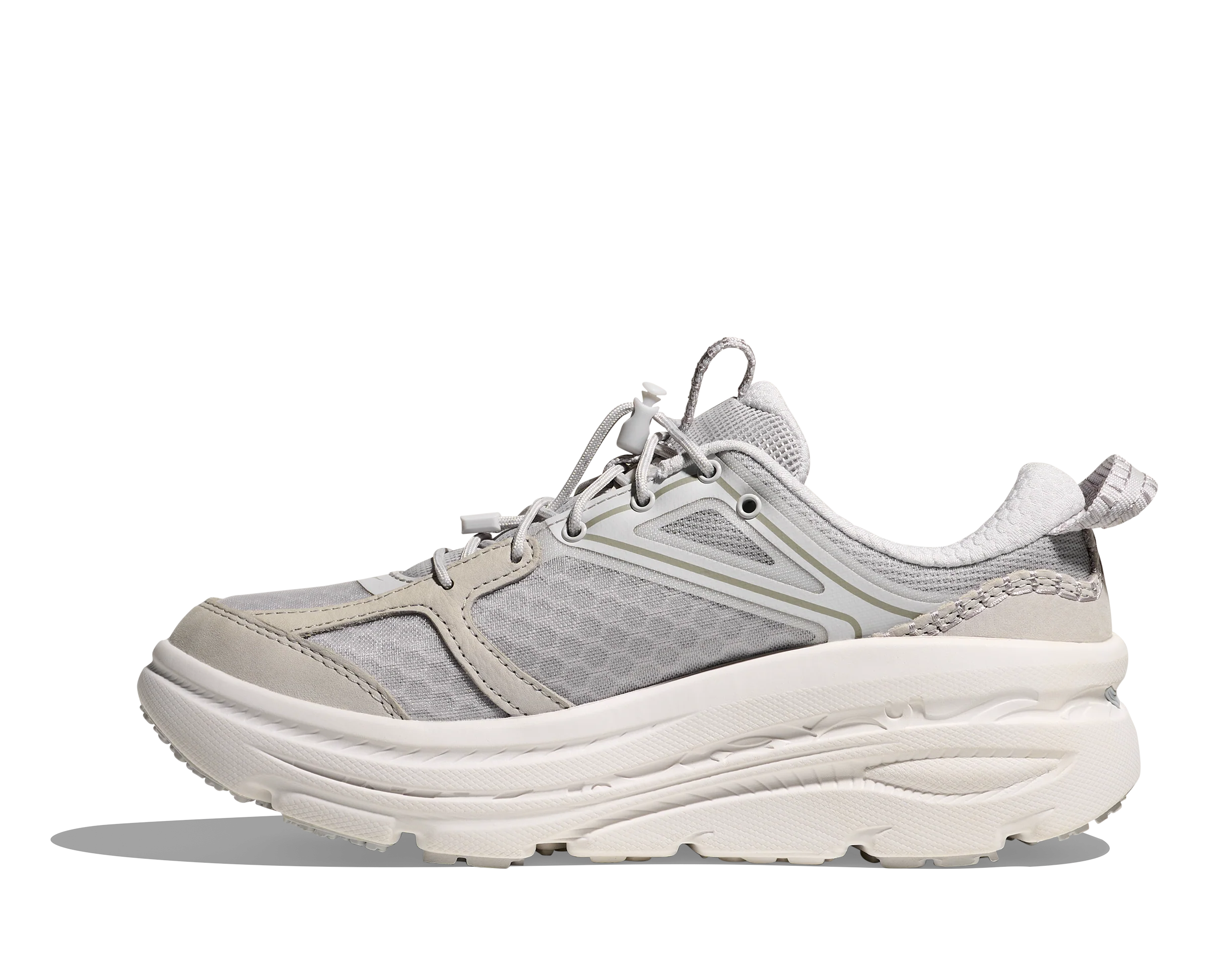 Hoka U BONDI B3 LS Cosmic Grey / White