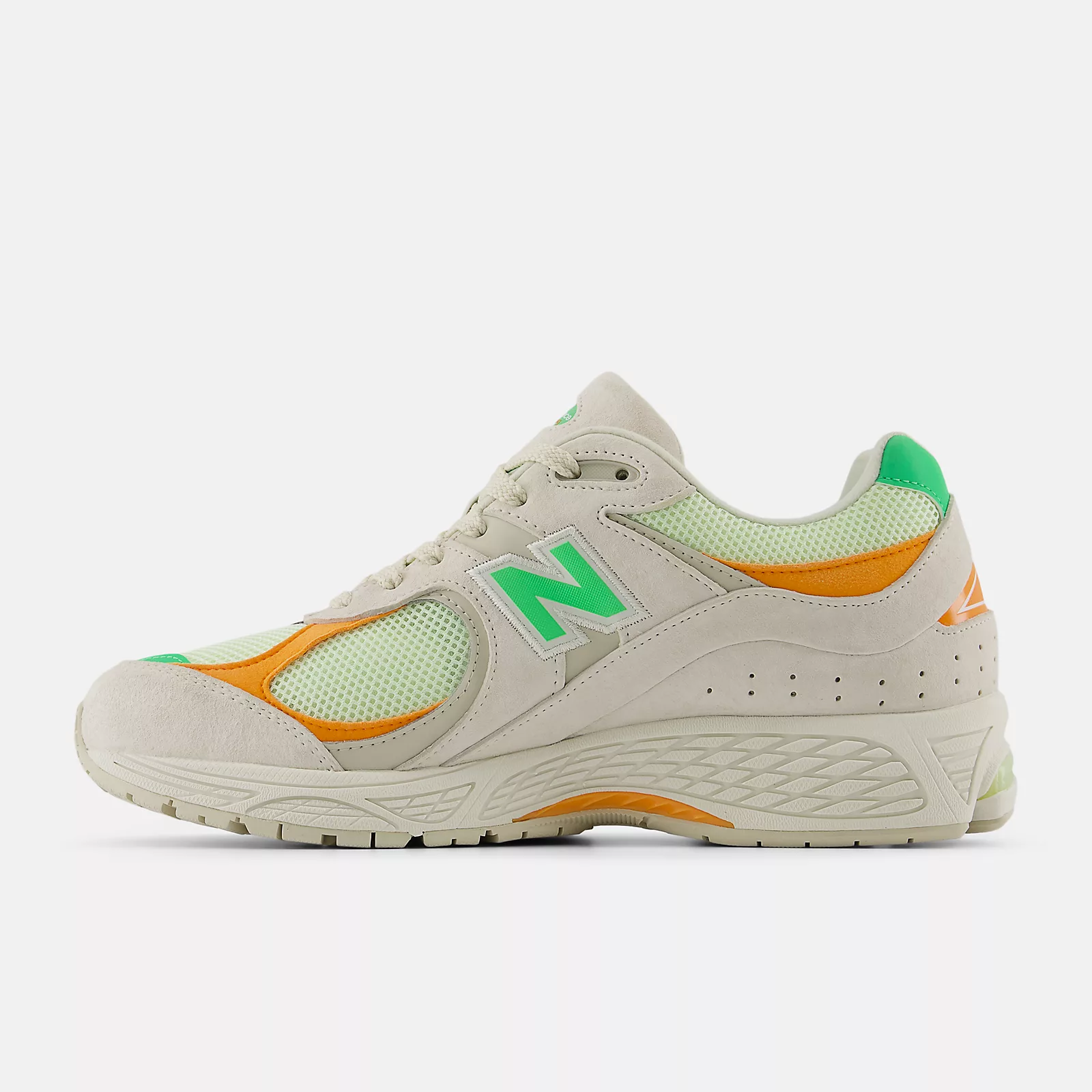 New Balance 2002R Running Shoes -  Men's/Women's-Linen with Green Apple and Sizzle