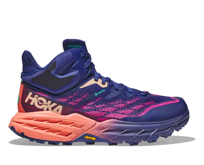 Hoka W SPEEDGOAT 5 MID GTX Bellwether Blue / Camellia
