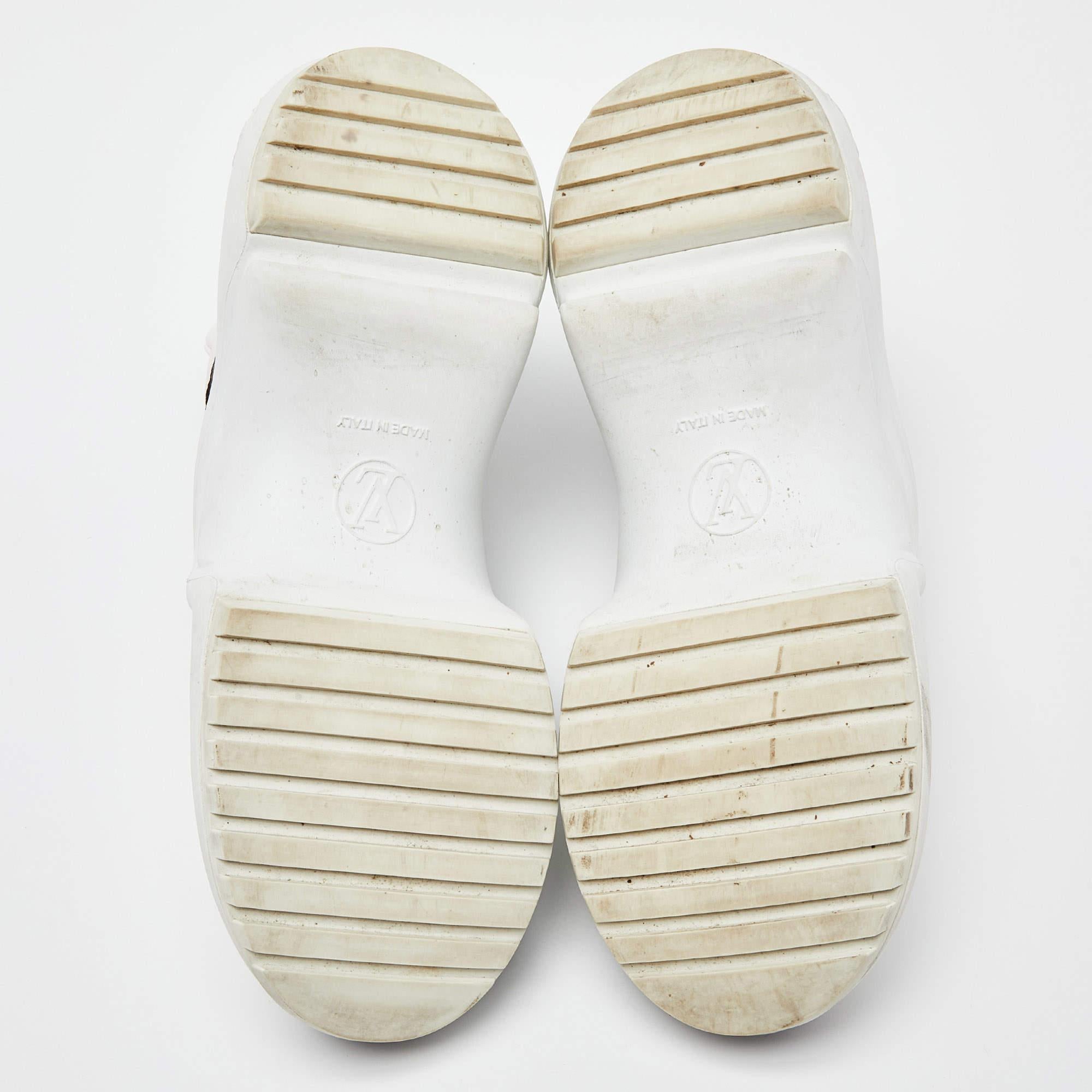 Louis Vuitton White/Brown Monogram Canvas and Nylon Archlight Sneakers