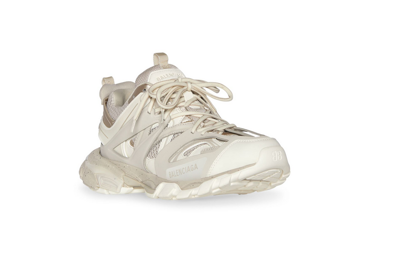 Men's Track Sneaker Recycled Sole in Beige