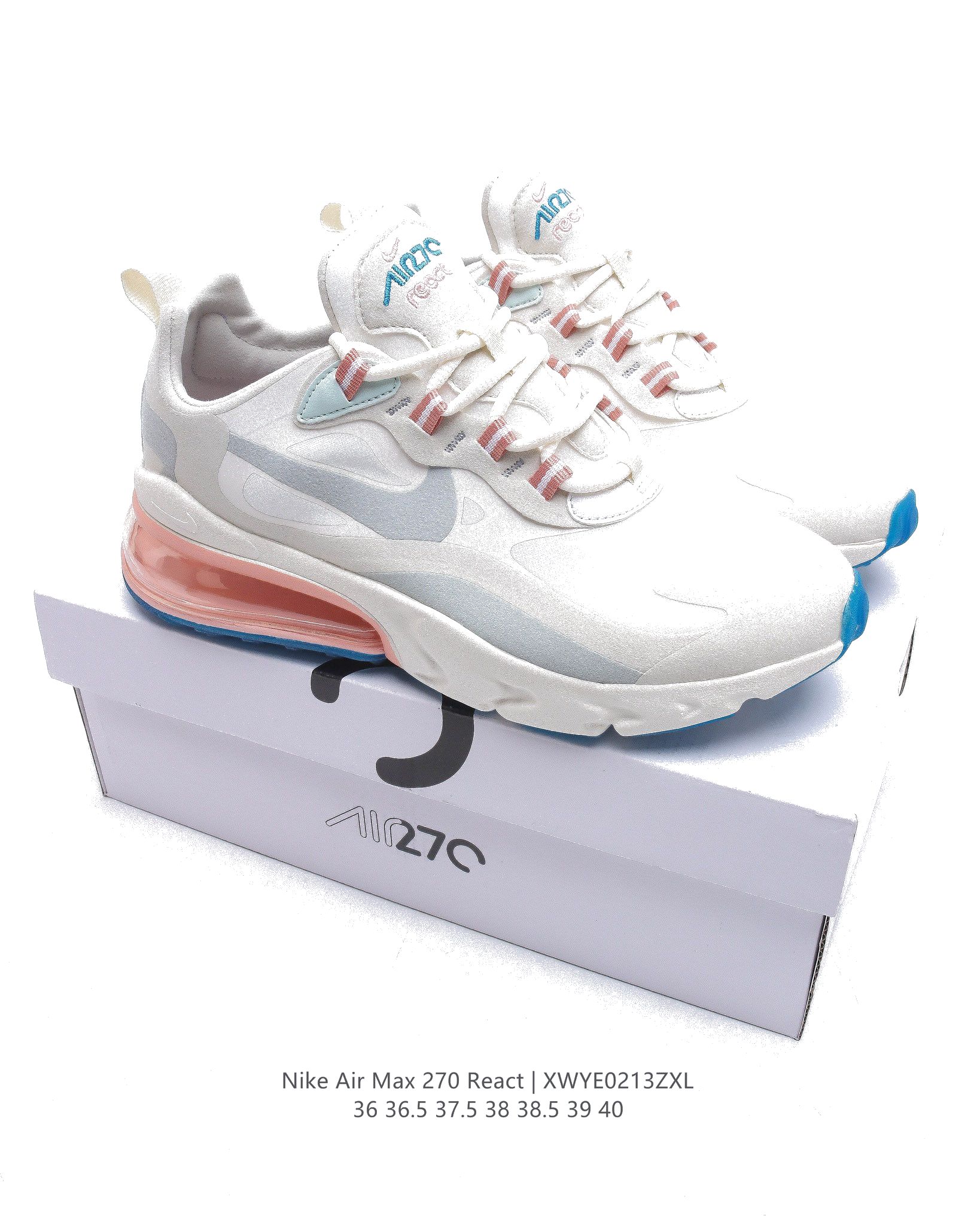 Nike Air Max 270 React SEBubble Pack Smoke GreyMulti Dames Schoenen