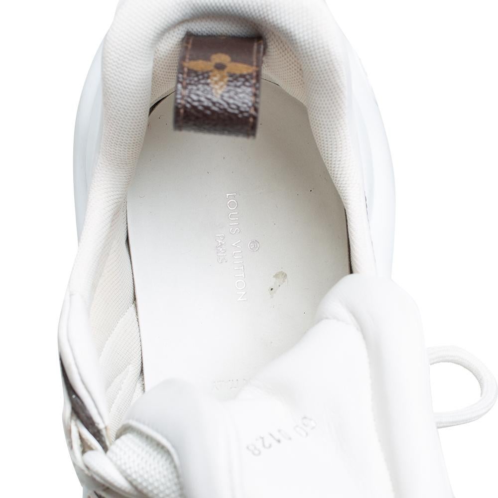 Louis Vuitton White Monogram Coated Canvas and Leather Archlight Sneaker