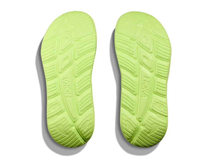 Hoka U ORA ATHLETIC SLIDE Lettuce / White