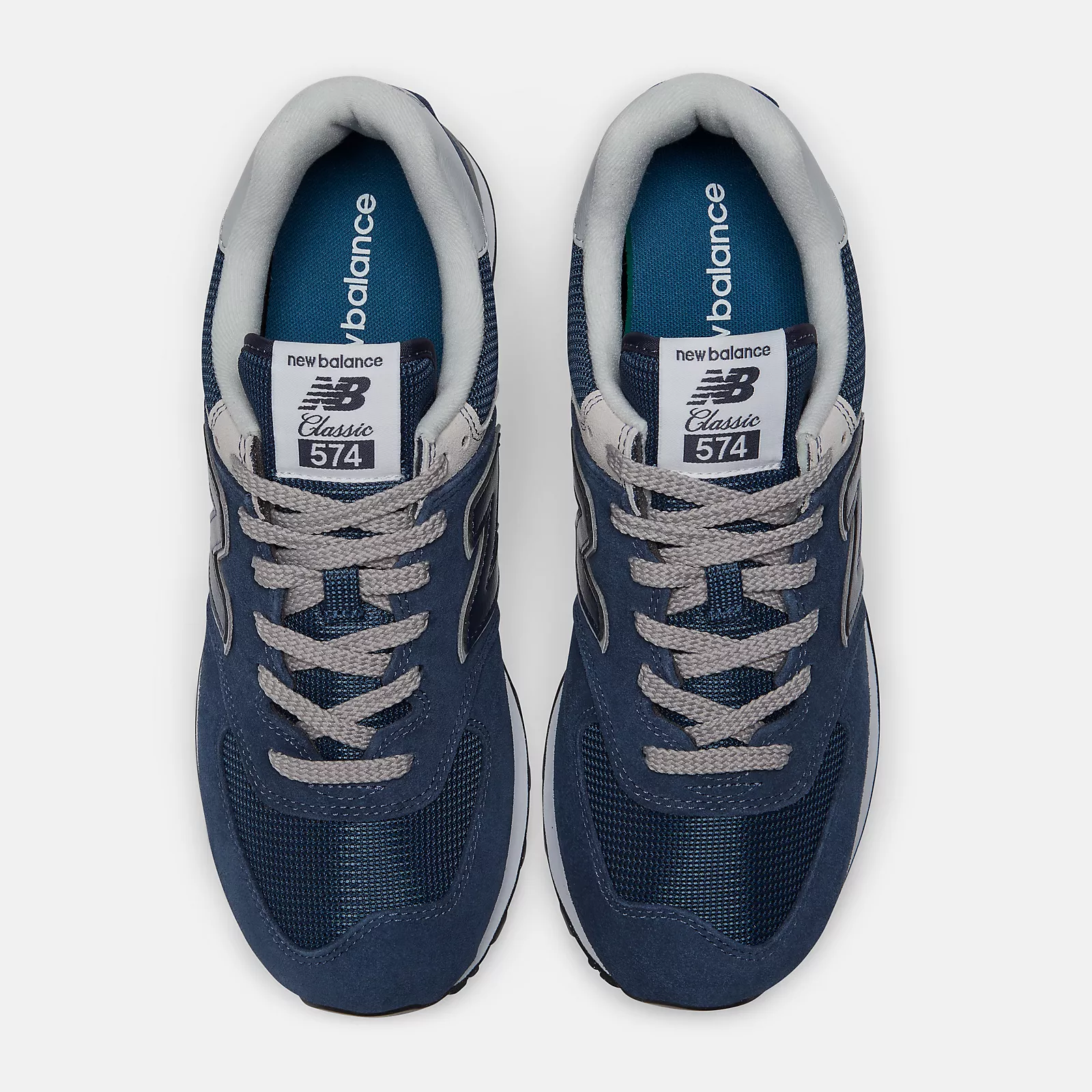 New Balance 574 Running Sneakers -  Men's/Women's-Navy with White