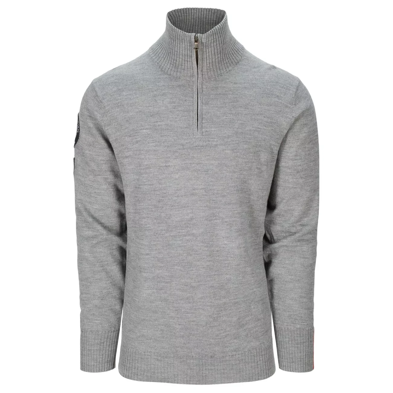 Amundsen Sports Peak Half Zip Mens Light Grey