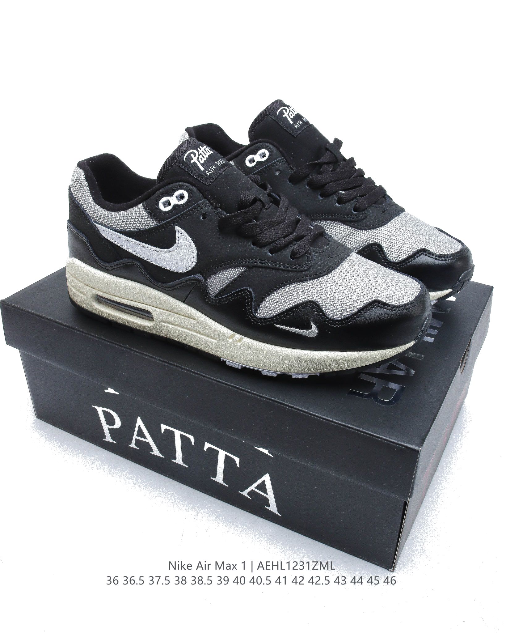 Patta x Nike Air Max 1 BlaceDQ0299-001 Dames & Heren Schoenen
