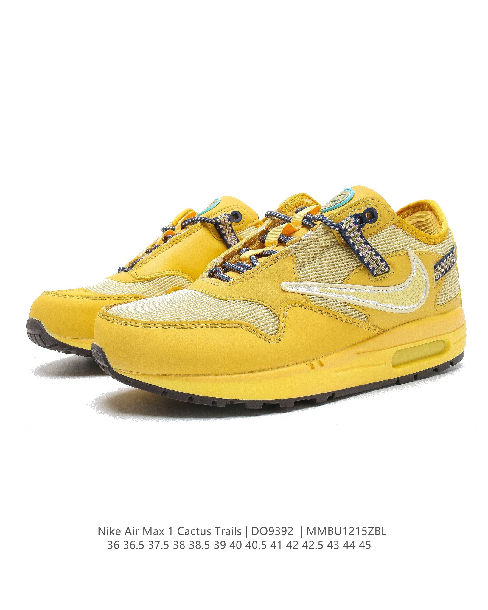 Travis Scott x Nike Air Max 1WheatLemon DO9392-700 Dames & Heren Schoenen-2