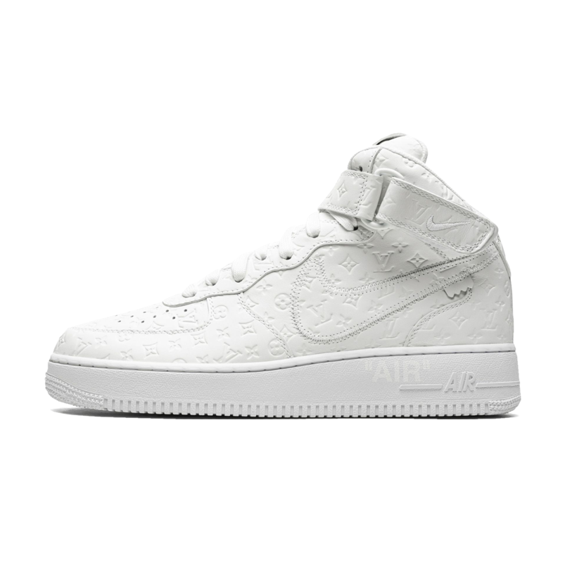 Nike Air Force 1 High Louis Vuitton   Monogram Triple White (Be careful about the size!!)