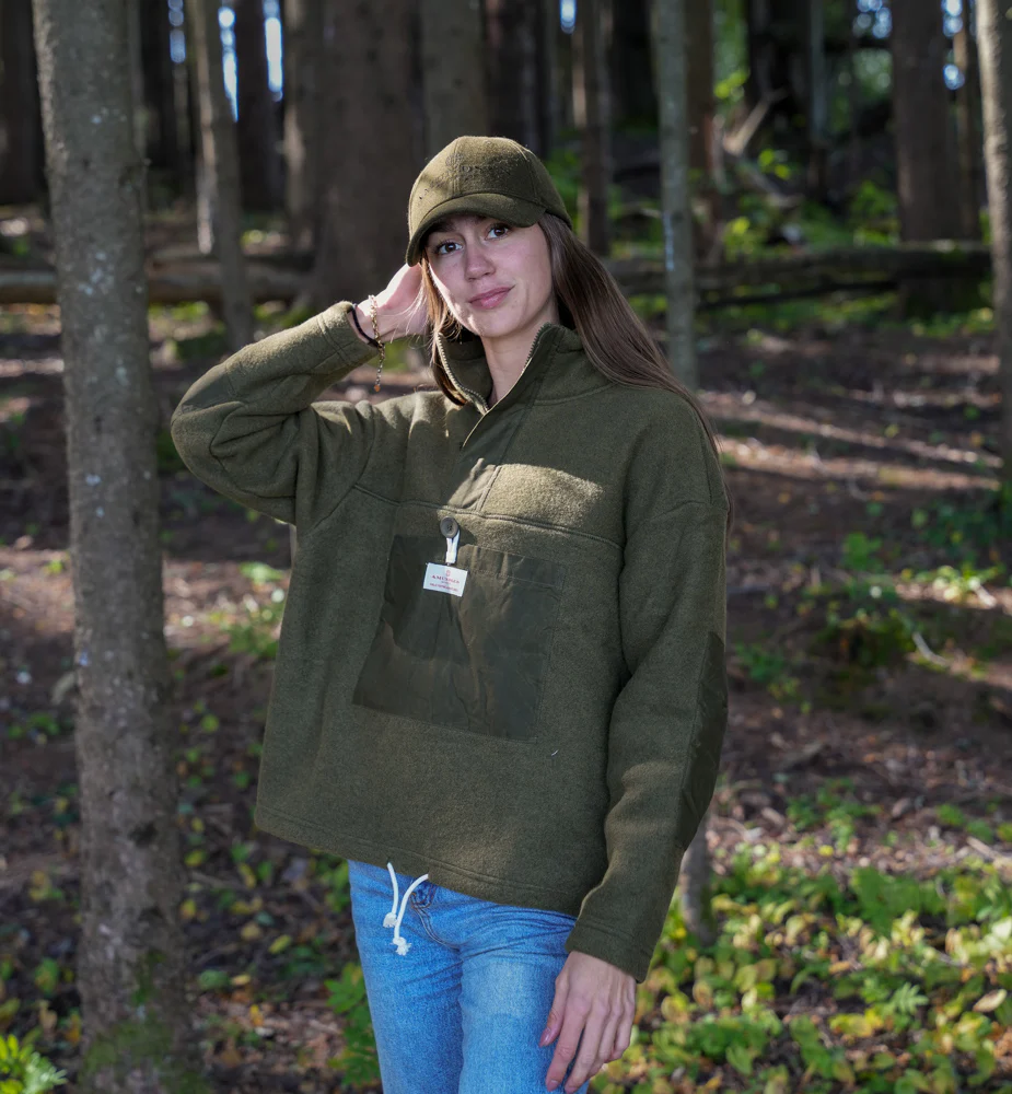 Amundsen Sports Vagabond Waxed Fleece Womens Nato/Green