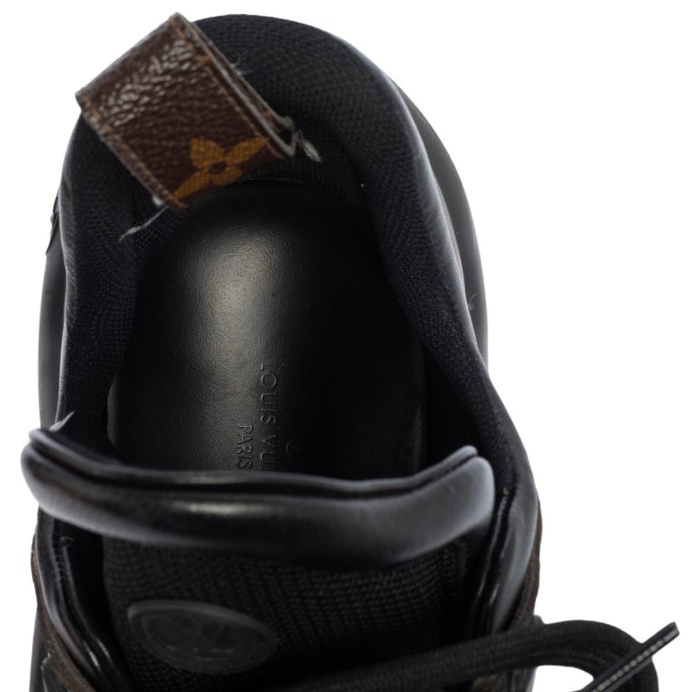 Louis Vuitton Black Monogram Canvas And Mesh LV Archlight Sneakers
