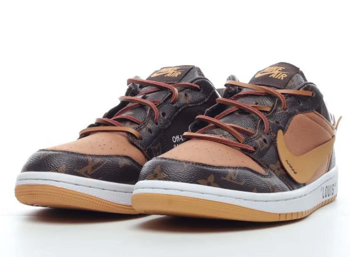 Air Jordan 1 Retro Low x Louis Vuitton (Custom) Sneaker