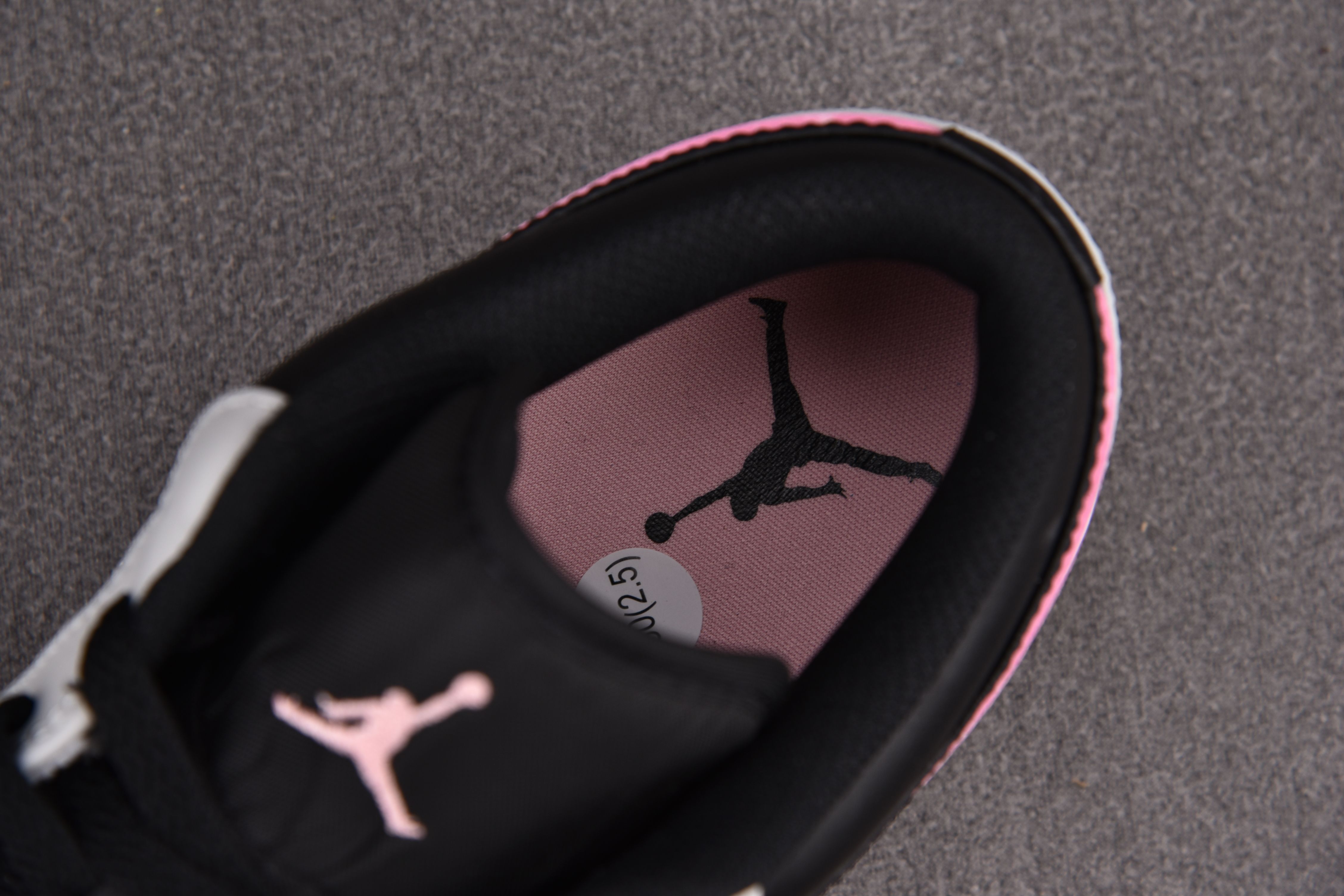 Jordan 1 Low Black Grey Pink