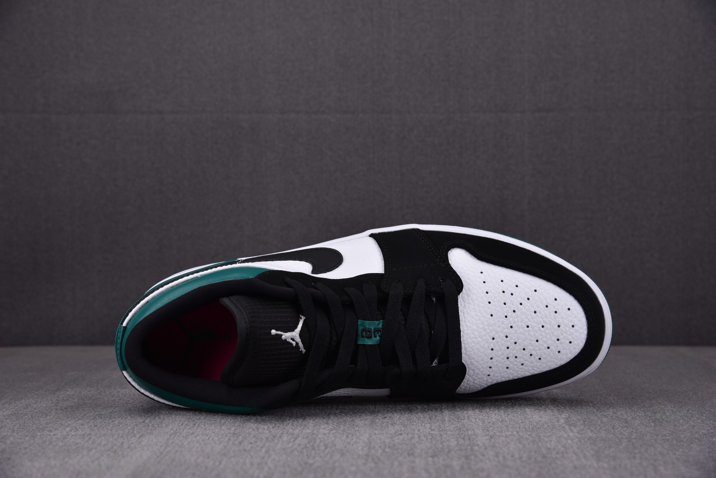 Jordan 1 Low White Black Mystic Green