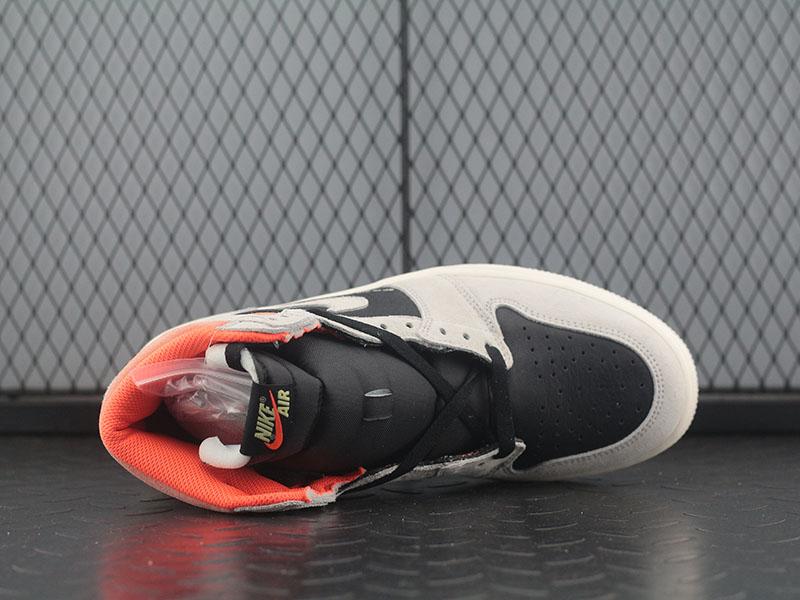 Jordan 1 Retro High Neutral Grey Hyper Crimson