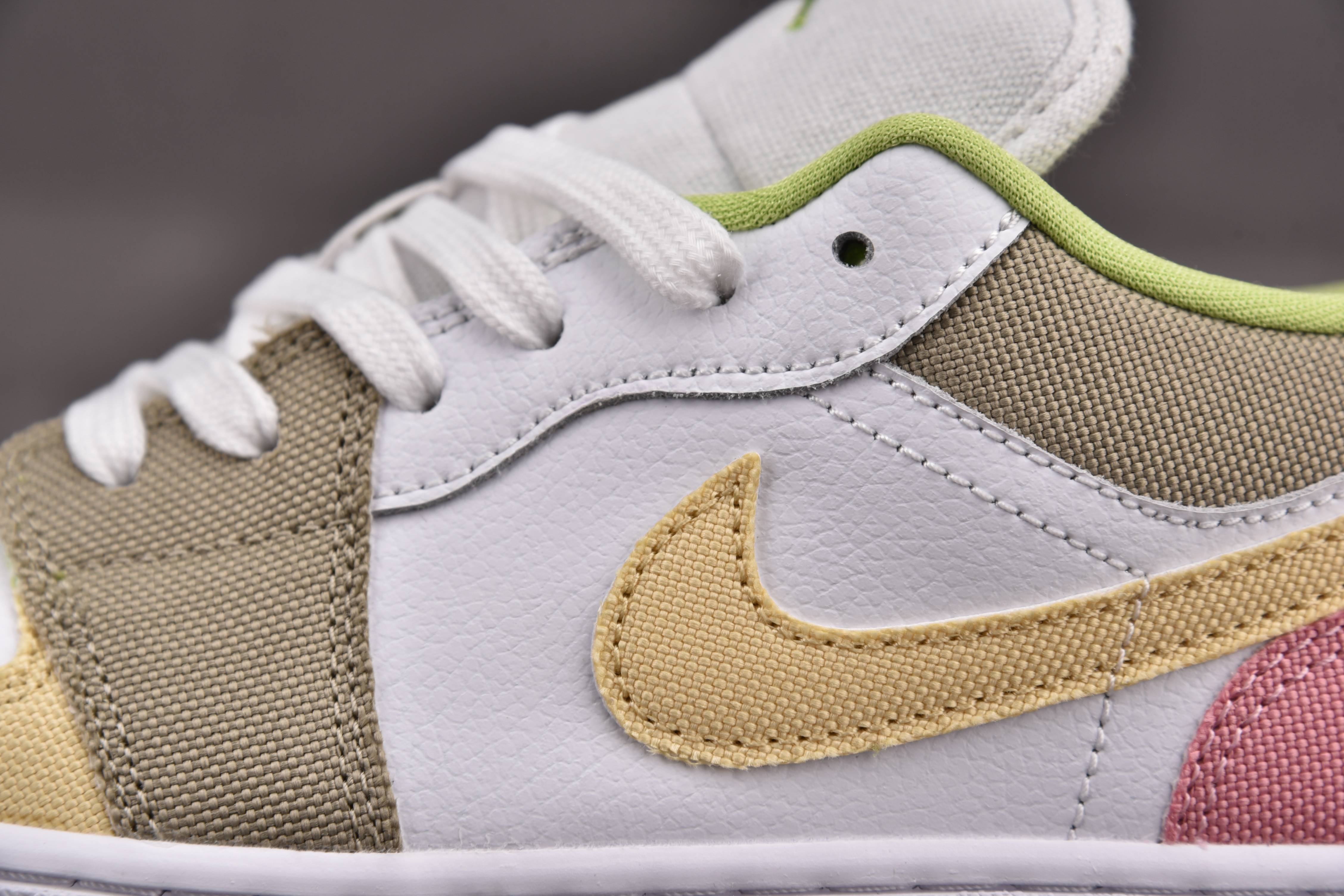 Jordan 1 Low Pastel Grind Vivid Green (GS)