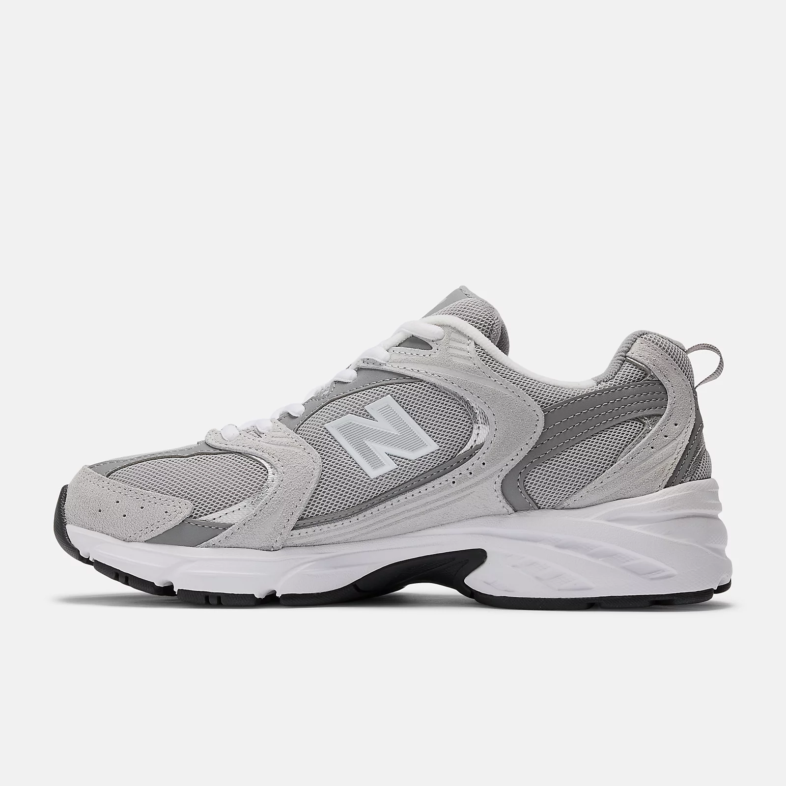 New Balance Unisex 530 Sneakers-Men's/Women's-Raincloud with Shadow Grey and Silver Metallic