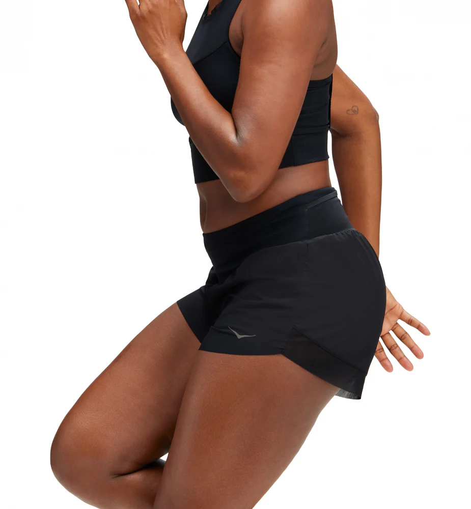 Hoka W GLIDE 4'' SHORT Black