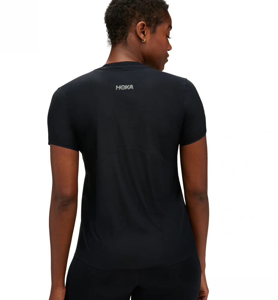 Hoka W AIROLITE RUN SHORT SLEEVE Black
