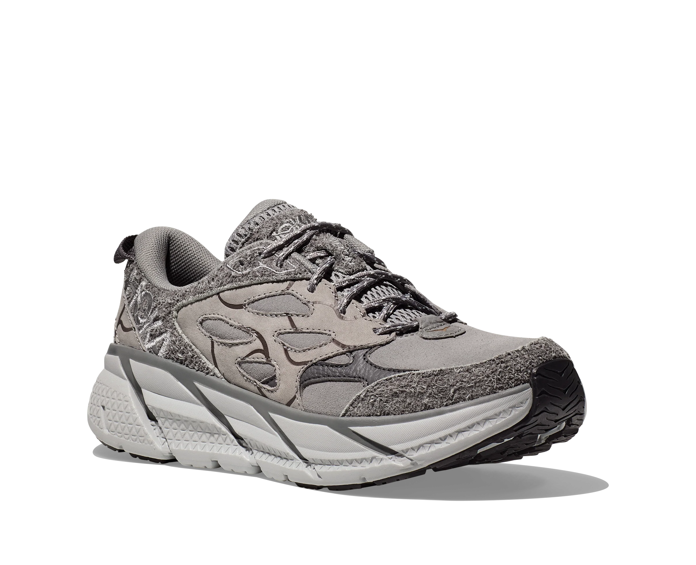 Hoka U CLIFTON L SUEDE TP Galactic Grey / Satellite Grey